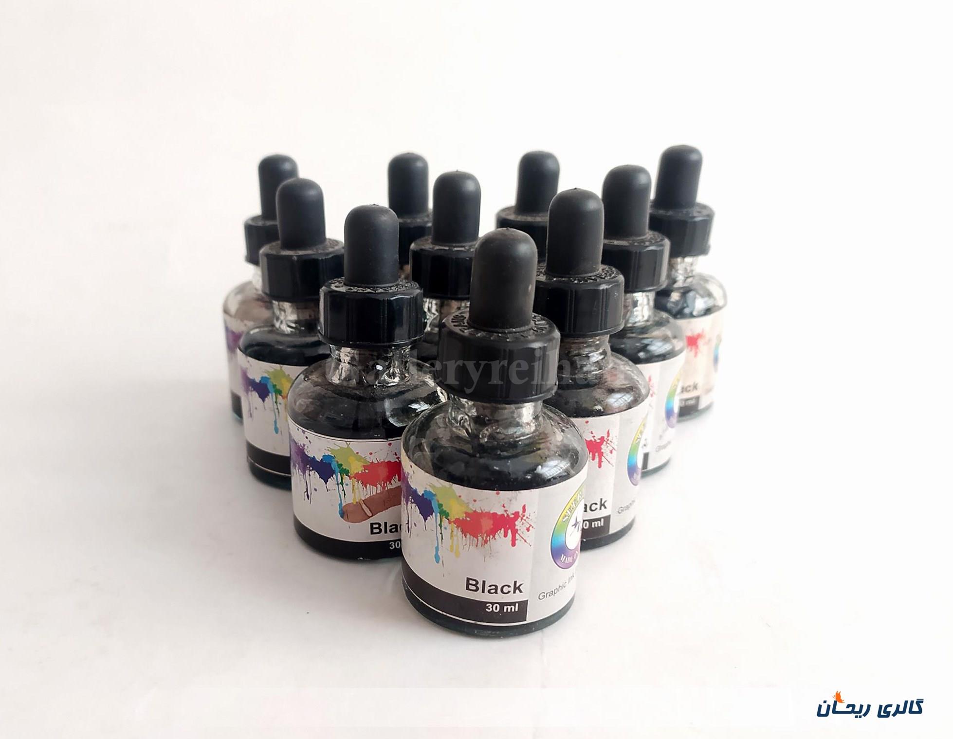 1عدد رنگ اکولین مشکی مارک سیرنگ 30ml