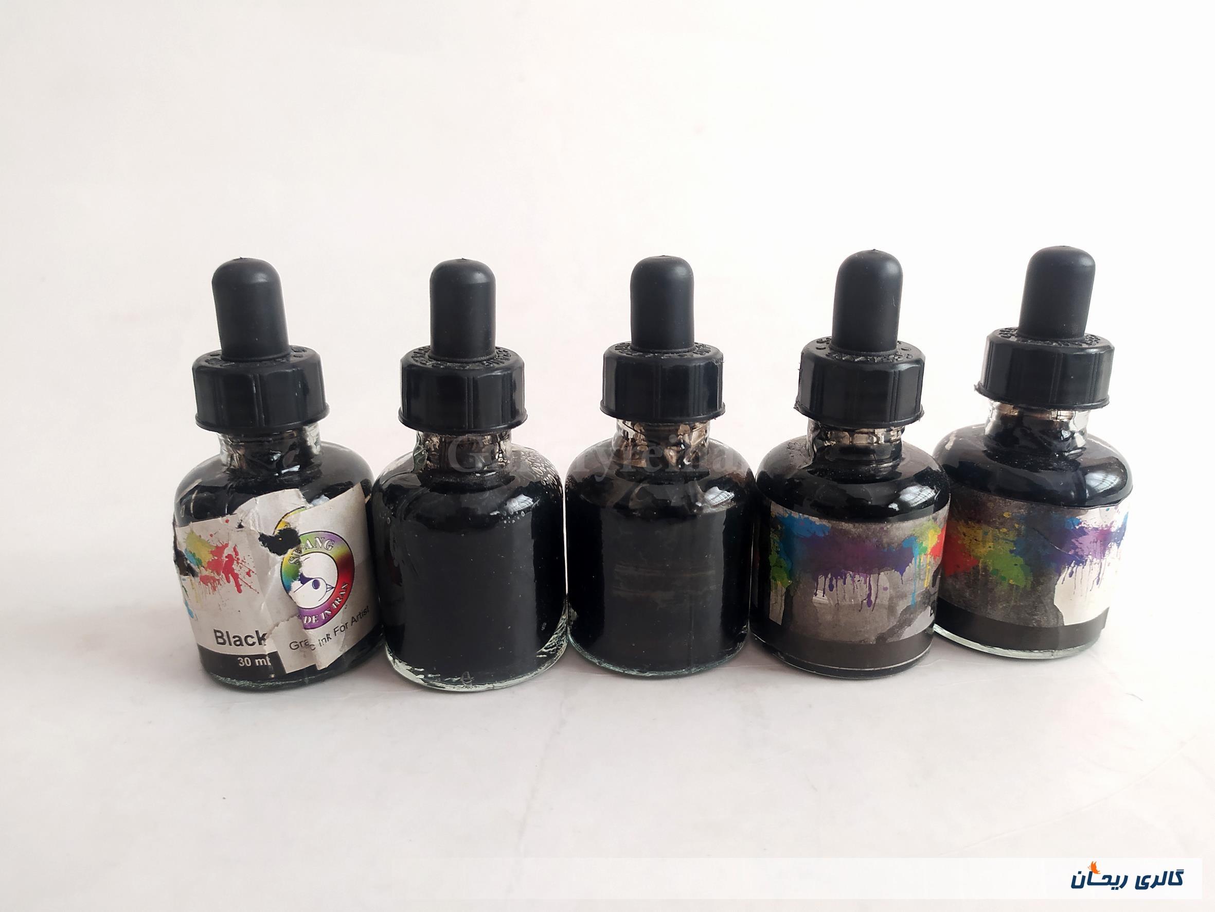 5عدد رنگ اکولین مشکی مارک سیرنگ 30ml