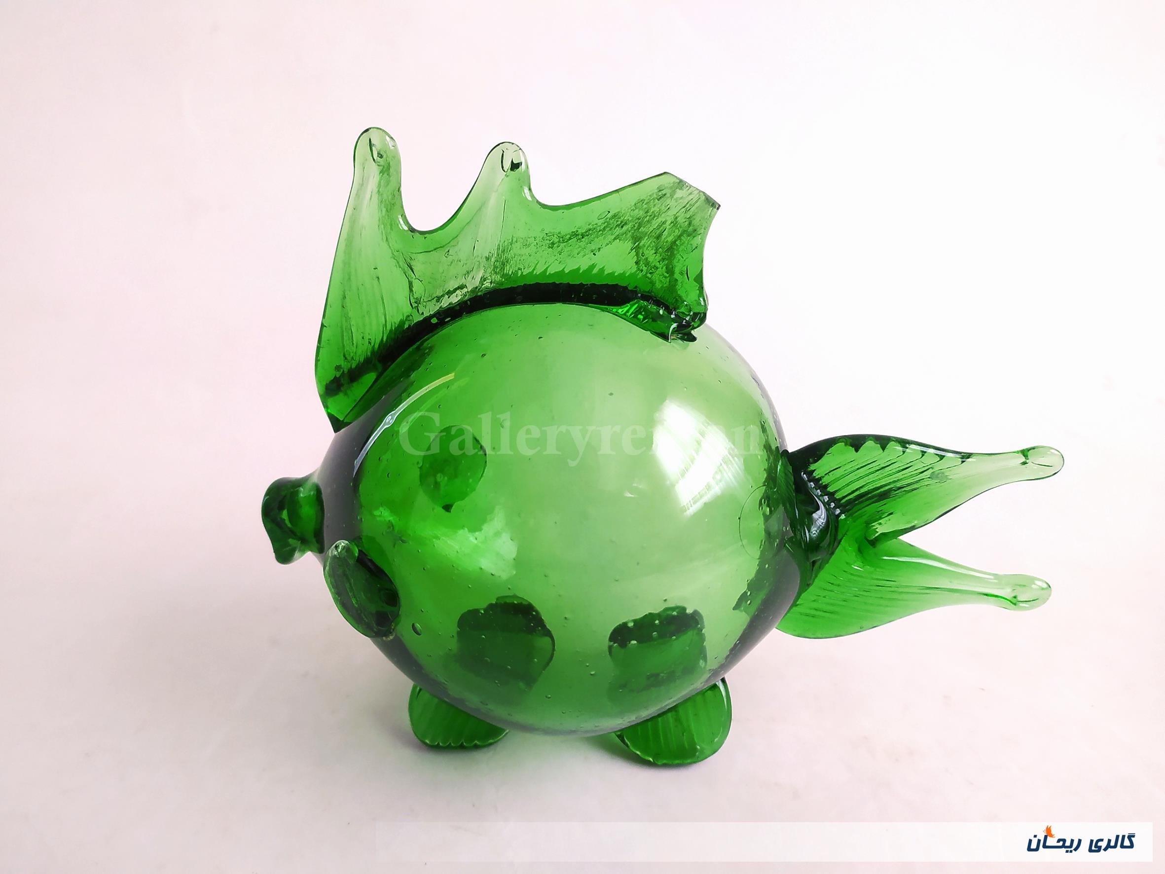 ماهی کمیاب دستساز بسیار زیبا و سبز رنگ 