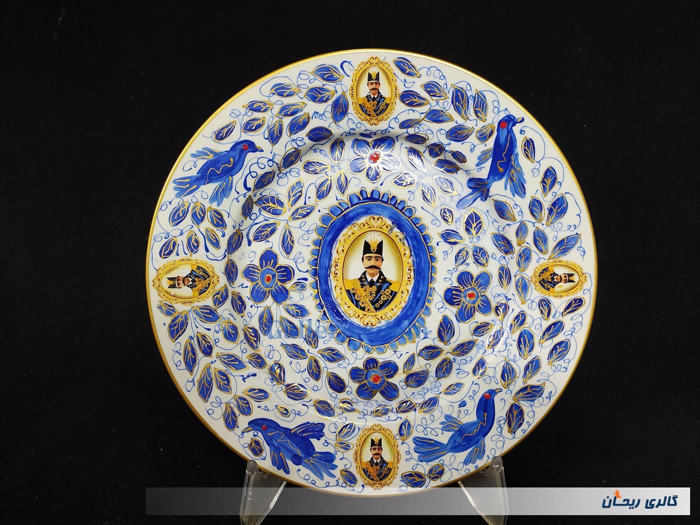 دیوارکوب قلم آبی جدید نقاشی کار دست 26CM