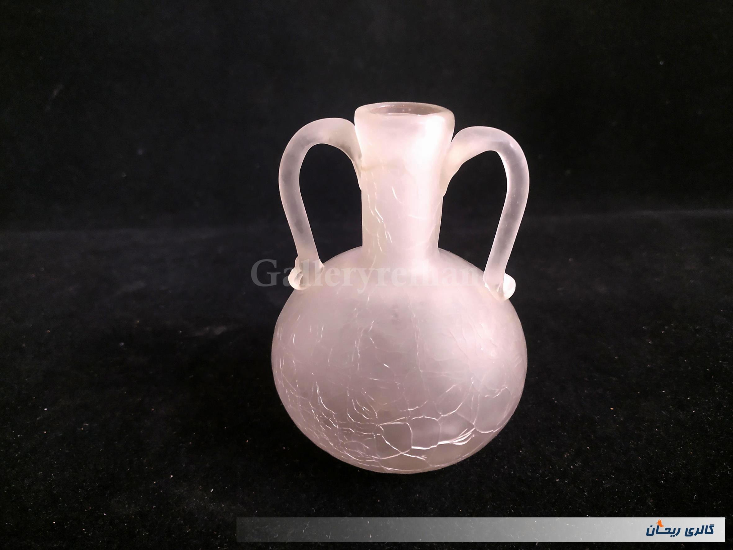 بطری کوچک 2 دسته طرح ترک یا آبگز دستساز 