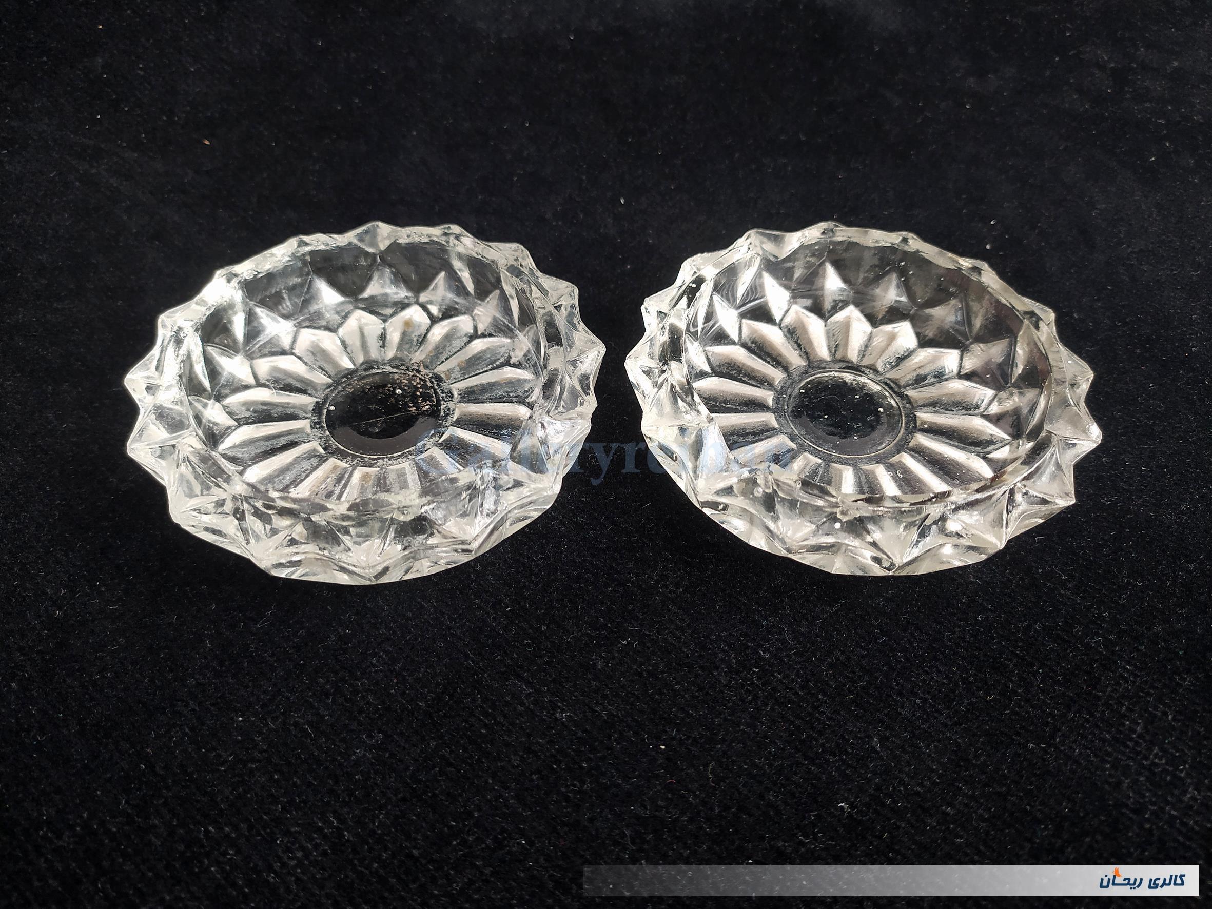 2عدد زیر سیگاری کوچک بلوری قدیمی 