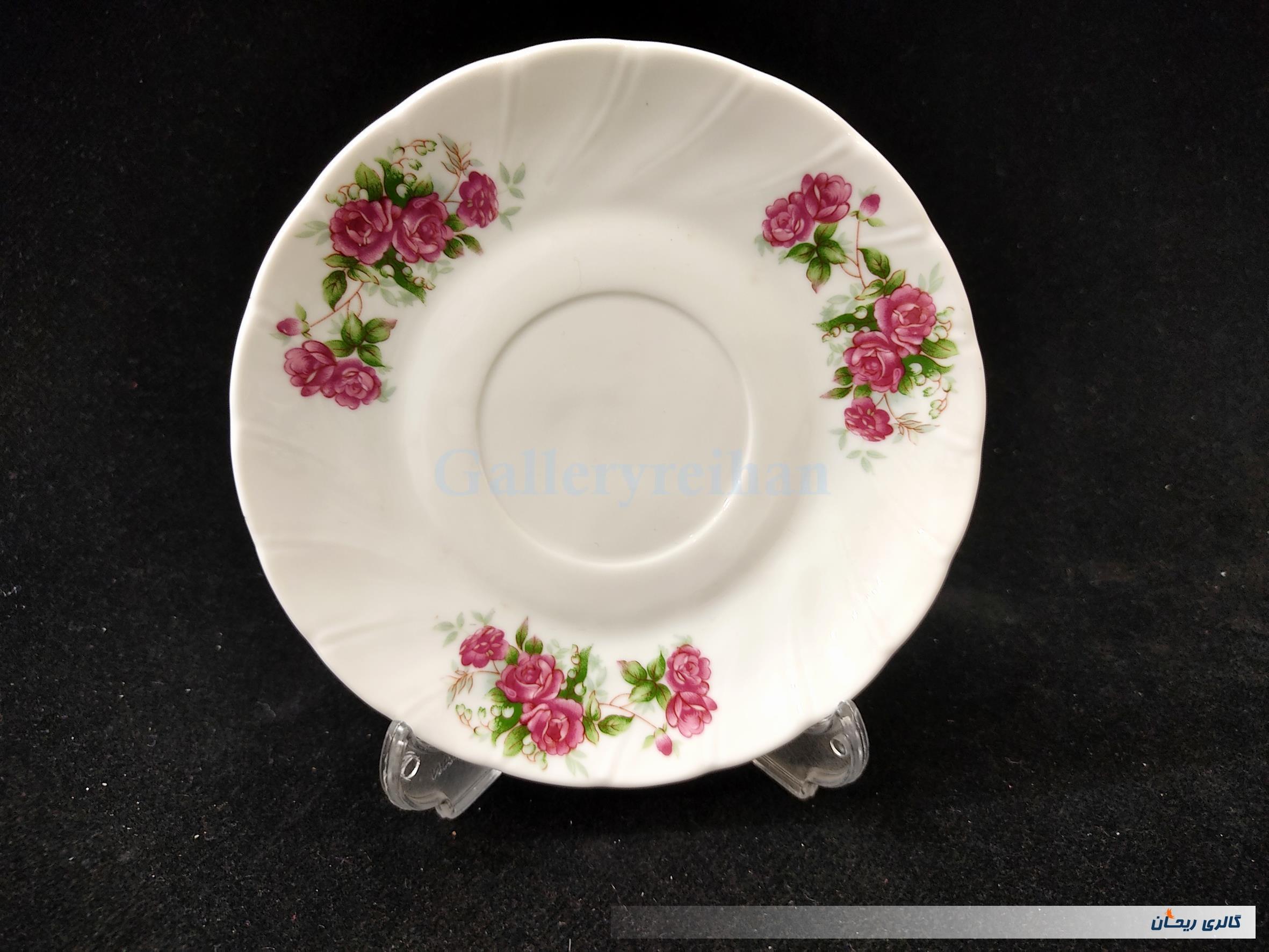 دیوارکوب یا زیر فنجانی گل سرخی قدیمی