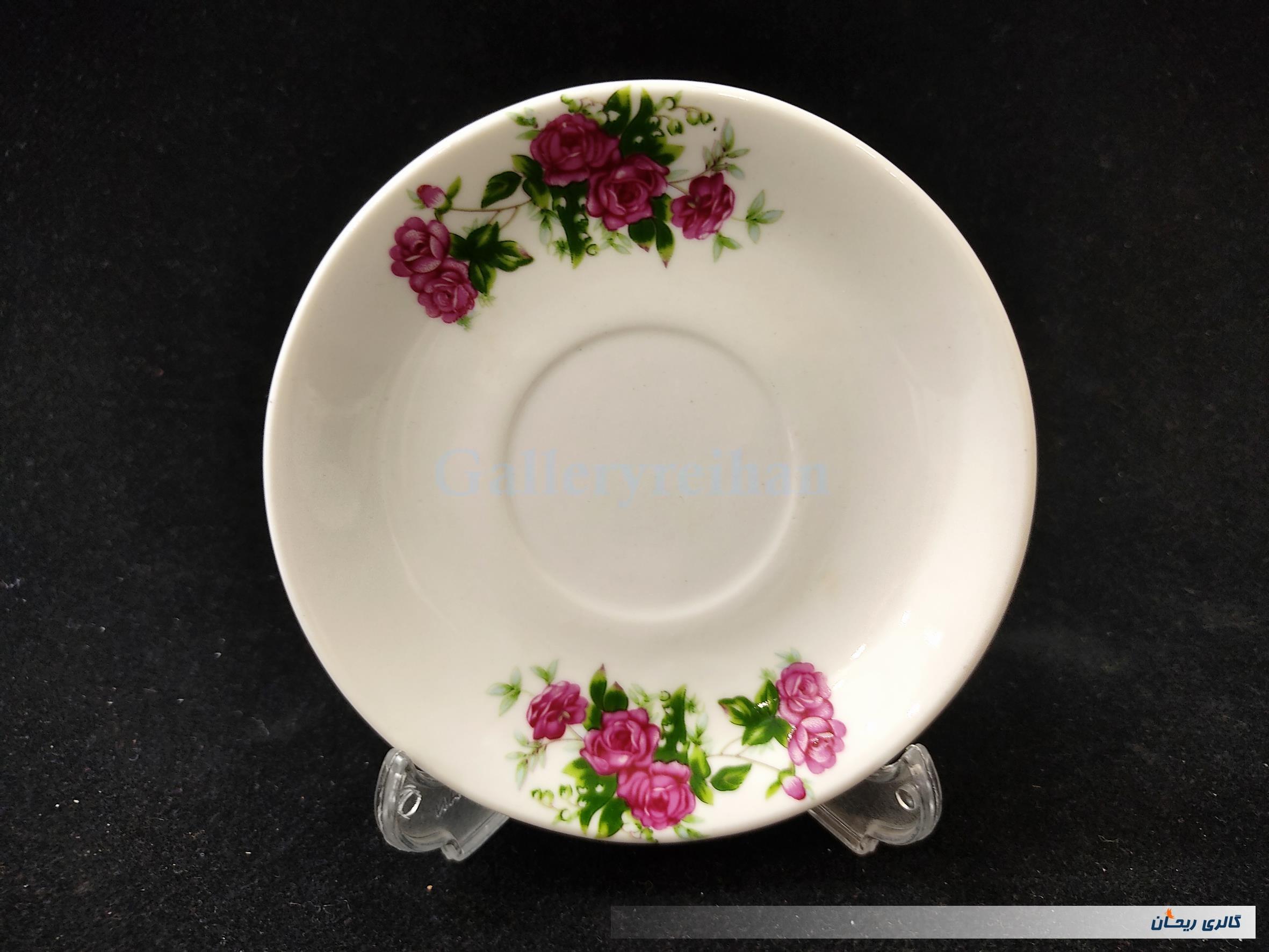 دیوارکوب یا زیر فنجانی گل سرخی قدیمی