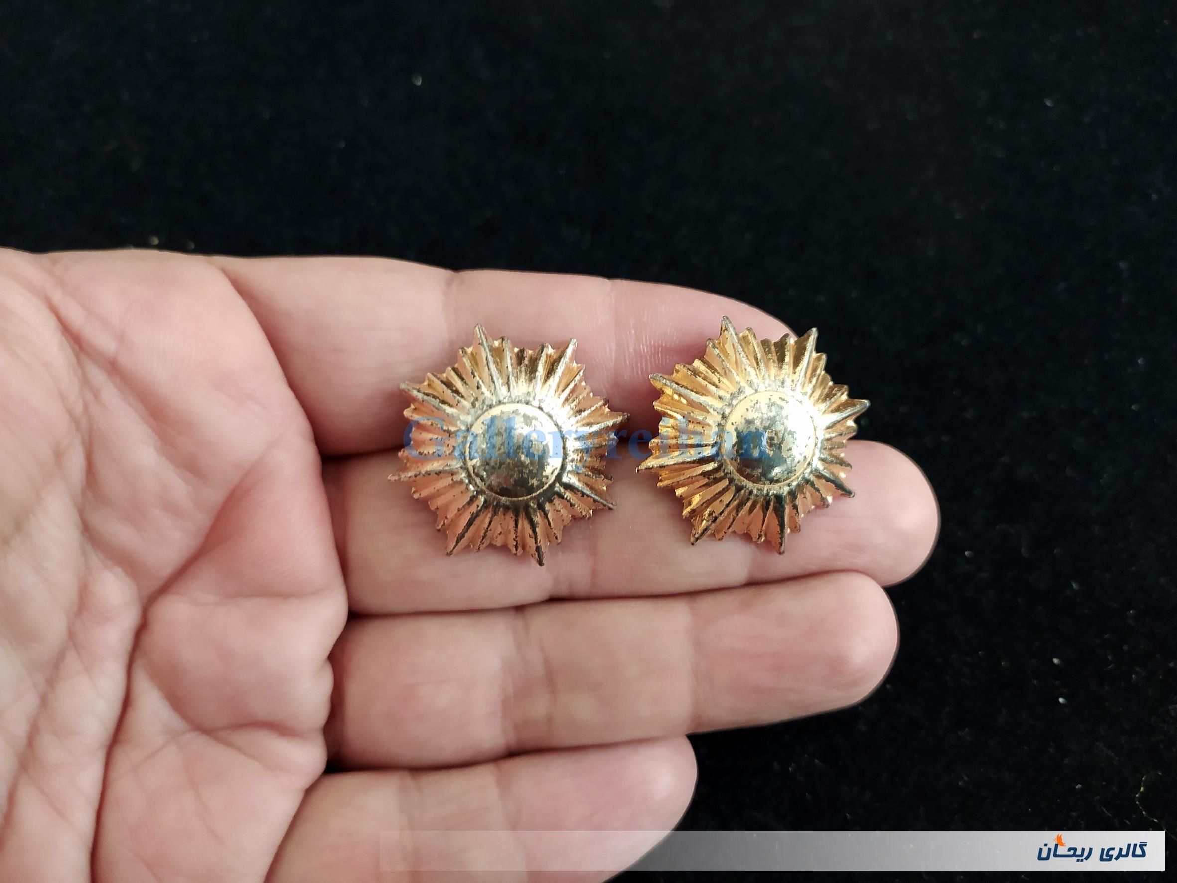 2عدد درجه یا قپه نظامی همراه با چفت 