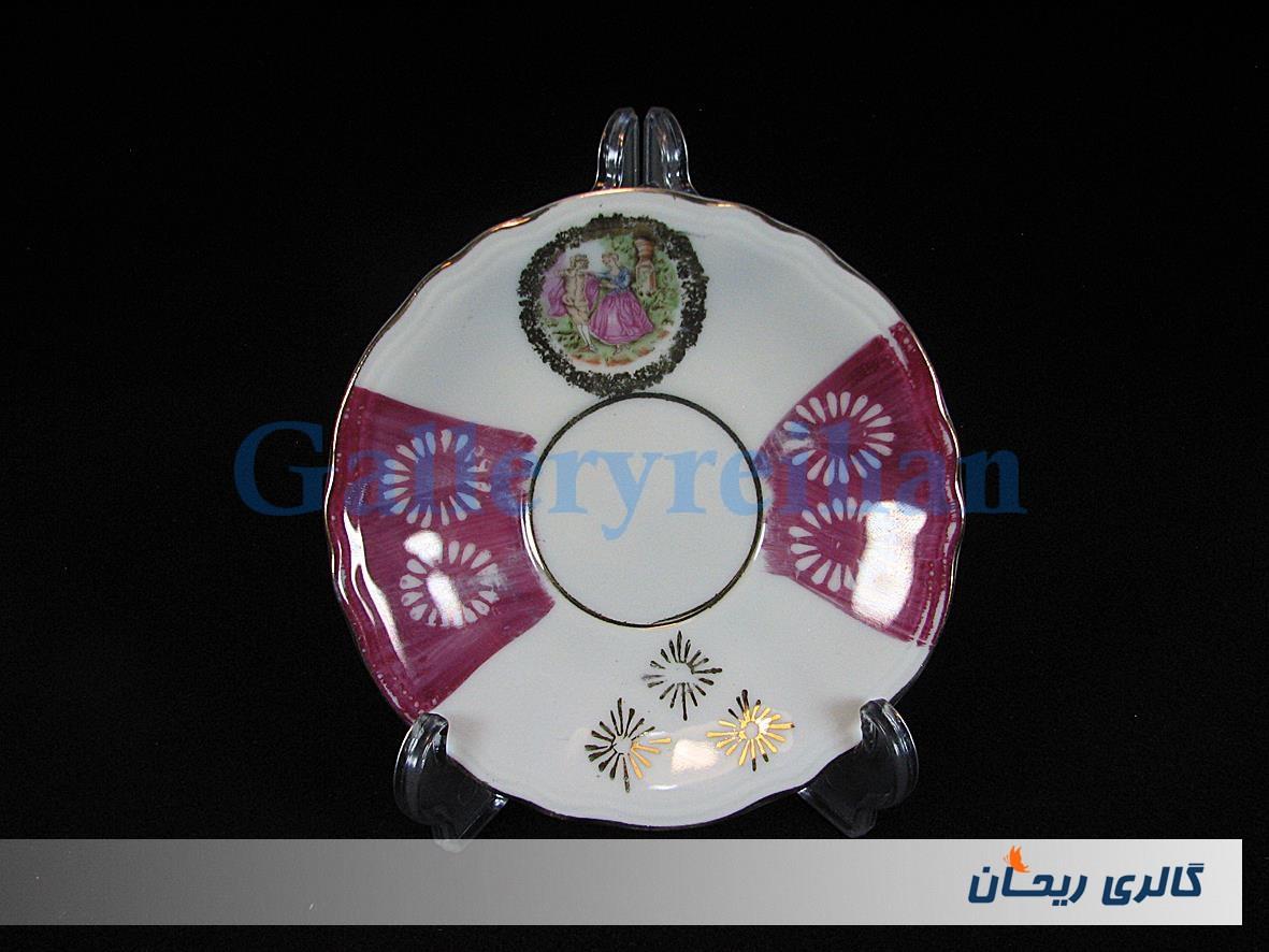 دیوارکوب یا زیرفنجانی لیلی و مجنون قدیمی 