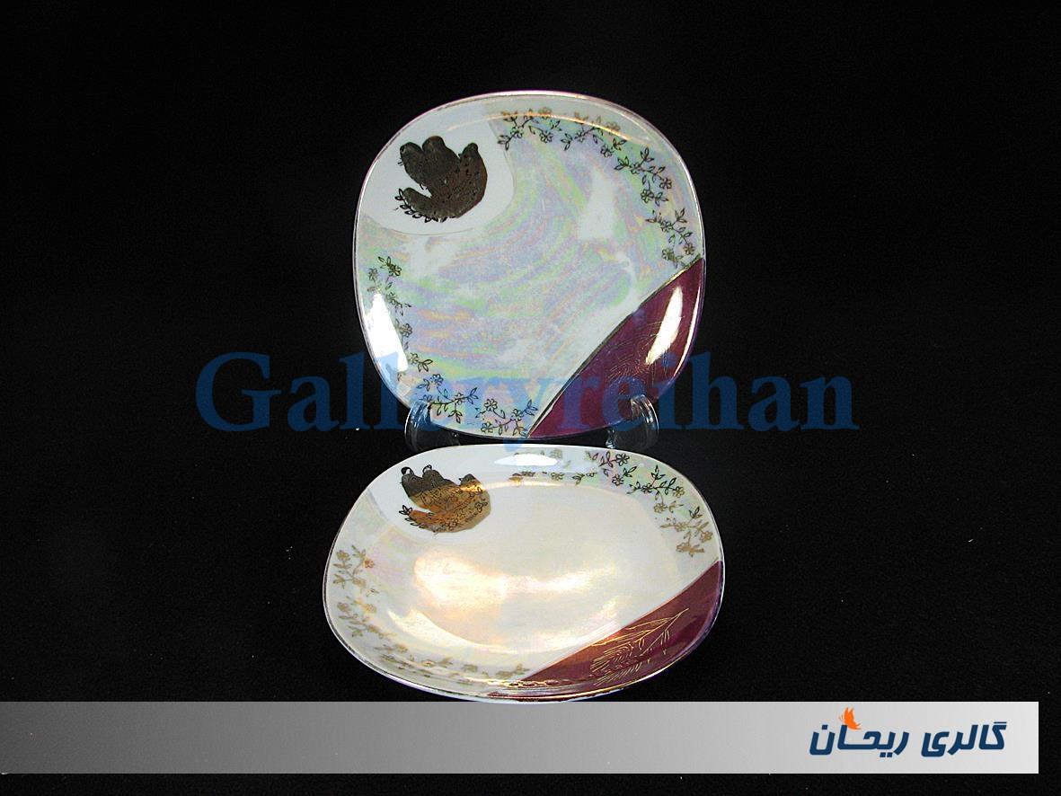 2دیوارکوب یا زیر فنجانی لیلی و مجنون قدیمی