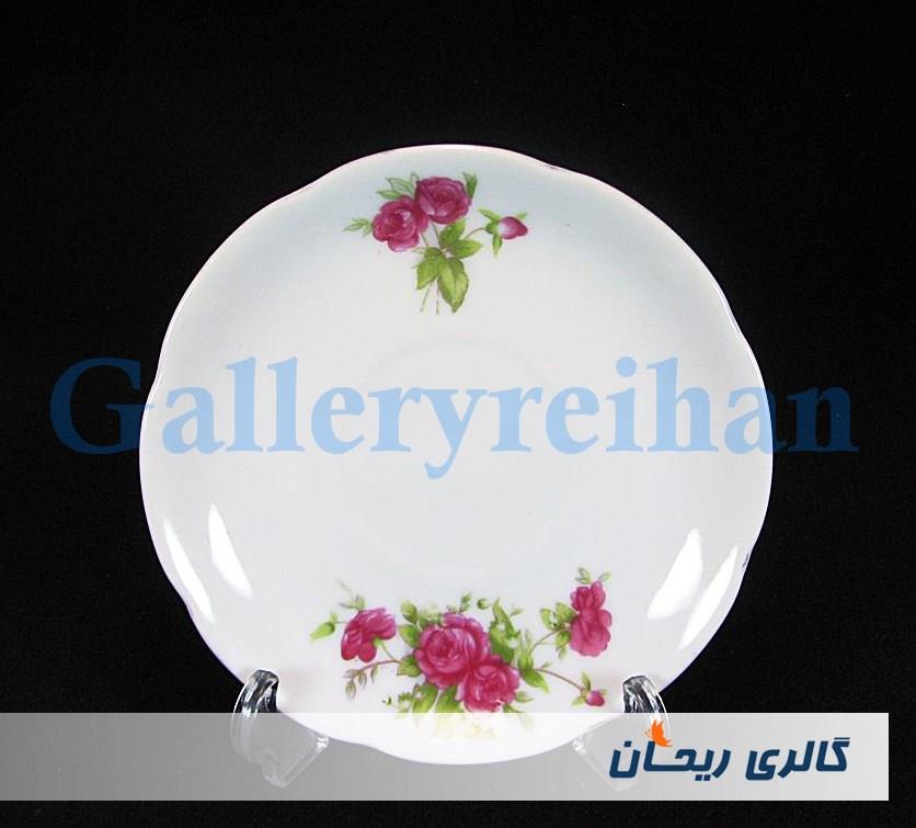 دیوارکوب یا زیر فنجانی گل سرخی قدیمی