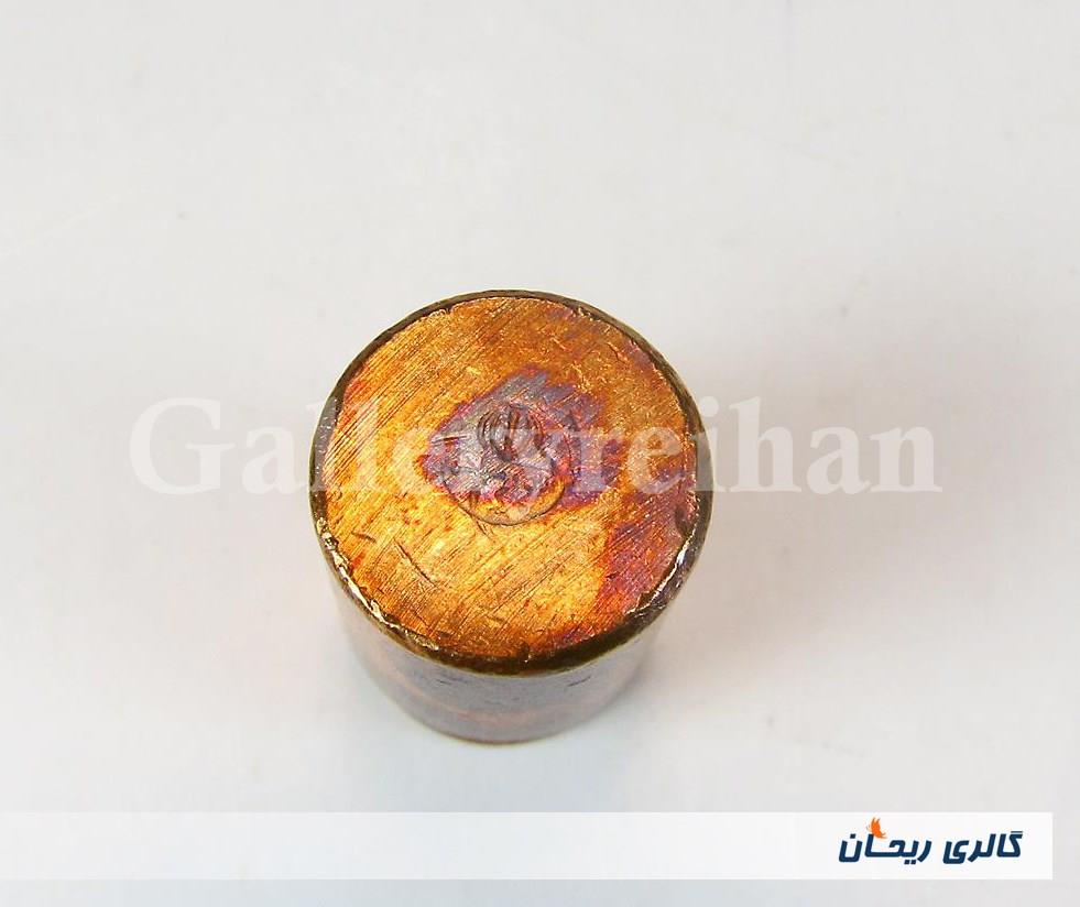 وزنه برنجی قدیمی 50 گرمی مهر الله 