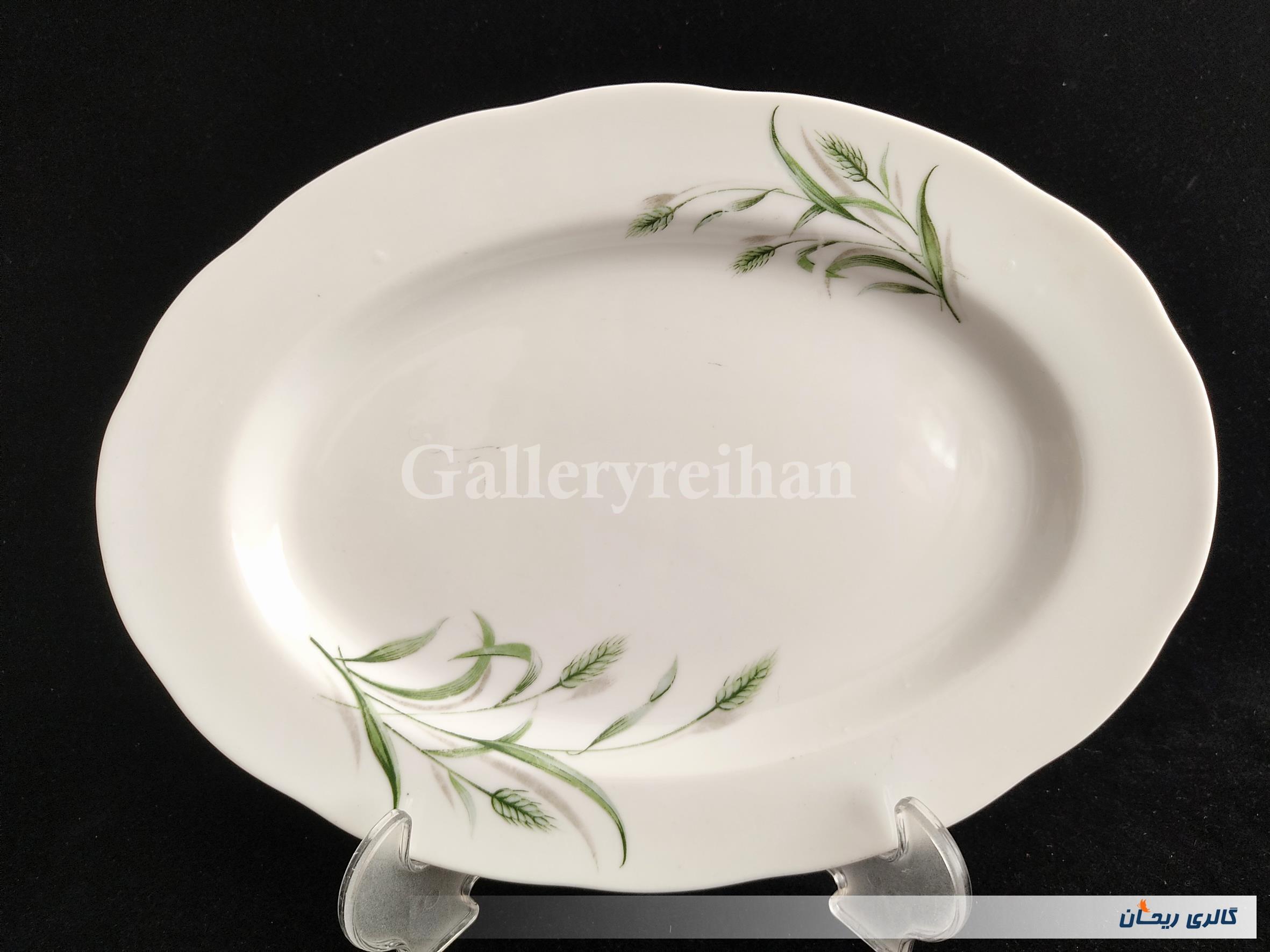 دیس چینی قدیمی طرح گل گندمی 