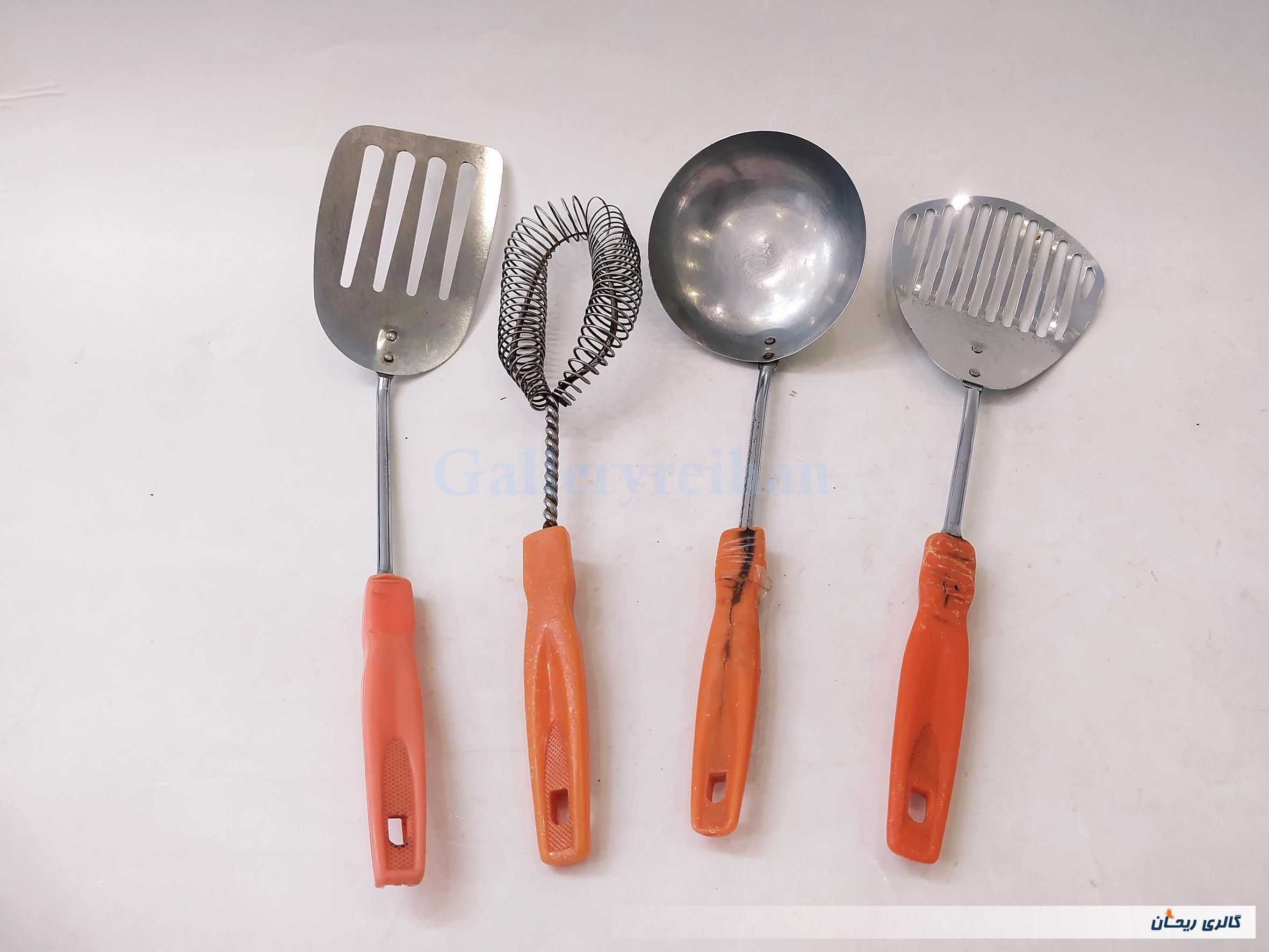 کفگیر و ملاقه و همزن قدیمی نوستالژی 