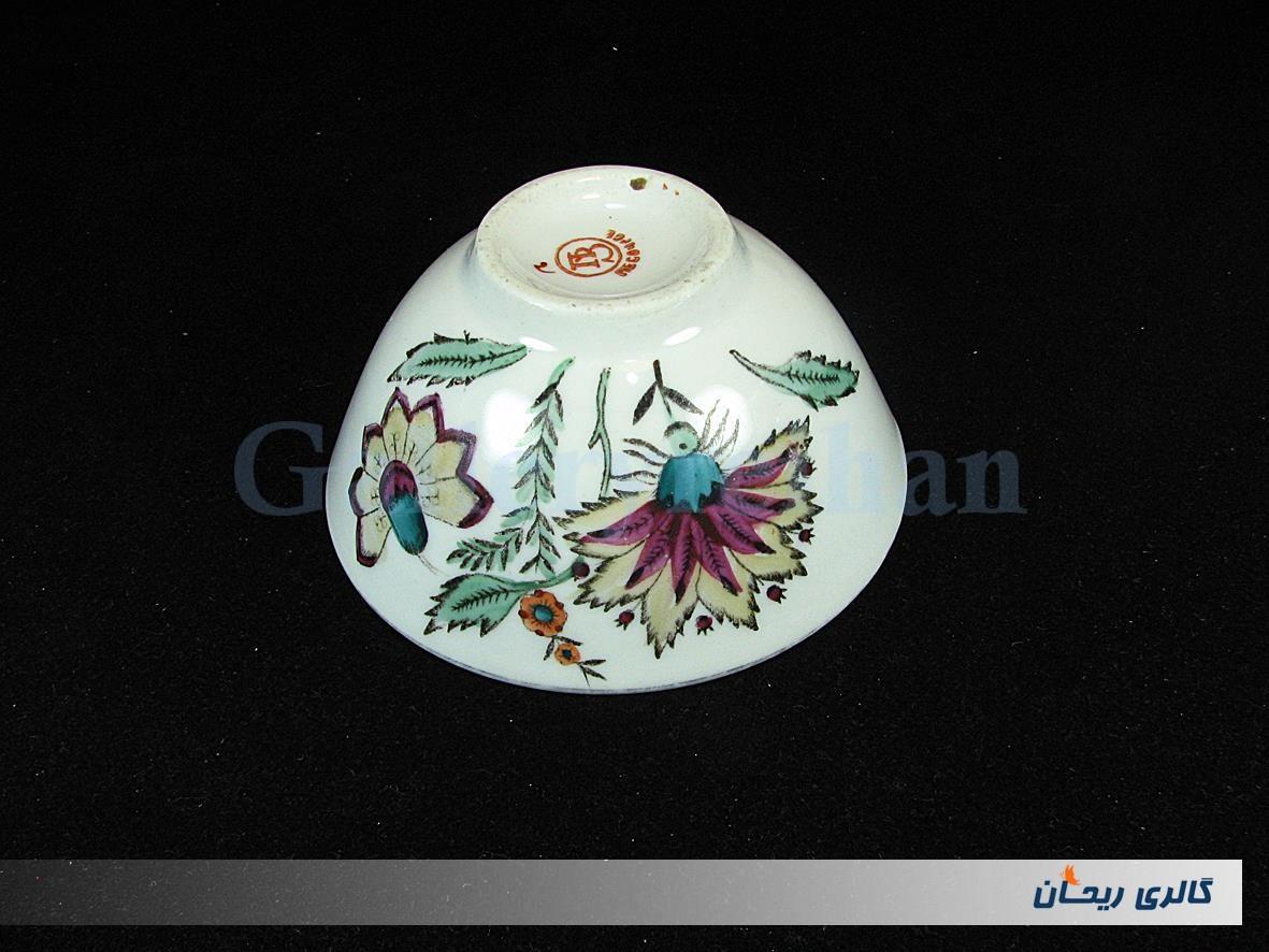 کاسه چینی قدیمی ساخت روسیه طرح گل 
