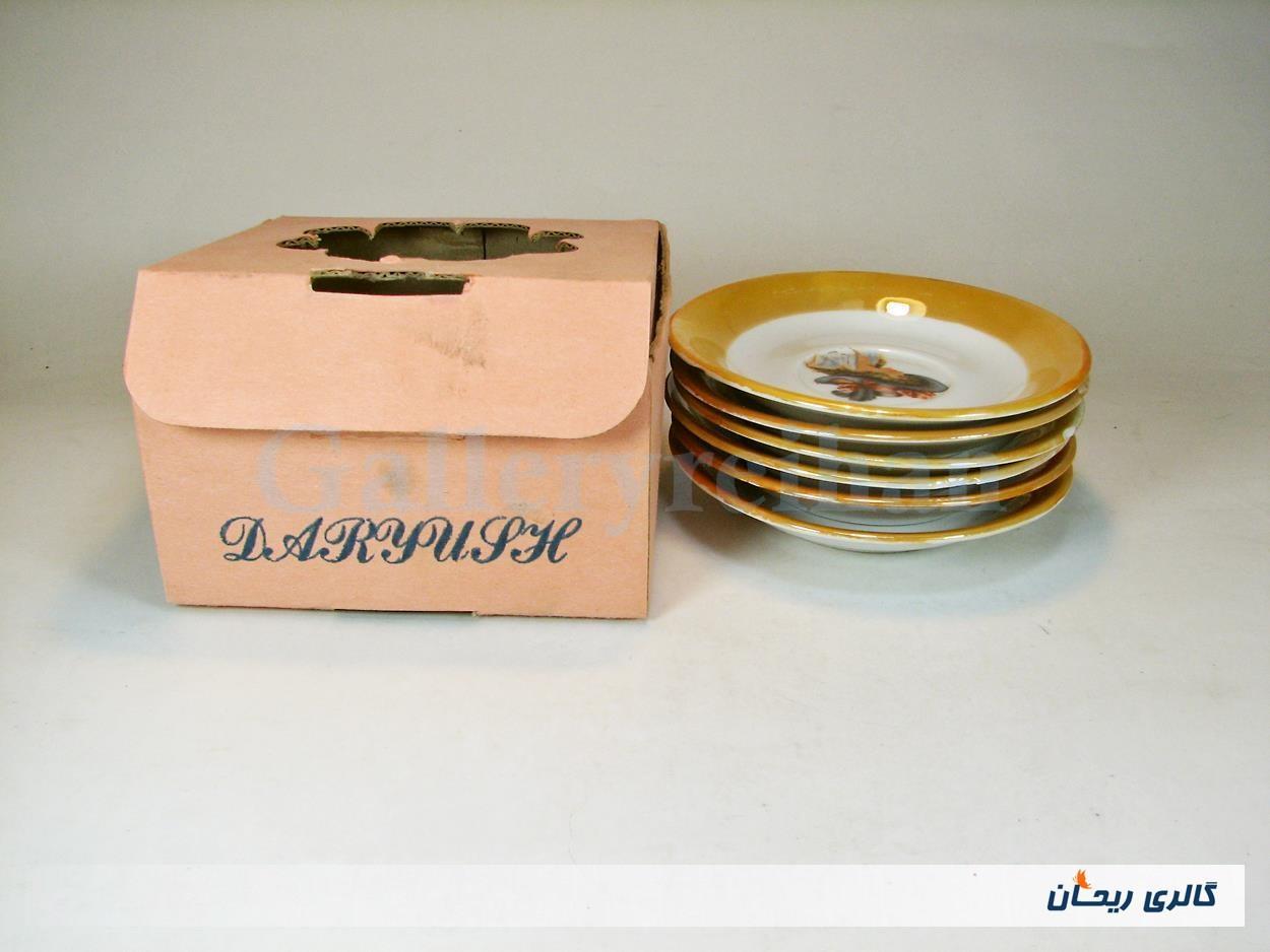 6عدد نعلبکی قدیمی ساخت ایران طرح عکسی 