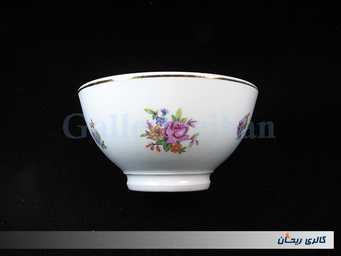 کاسه روسی قدیمی طرح گل ها رنگی 