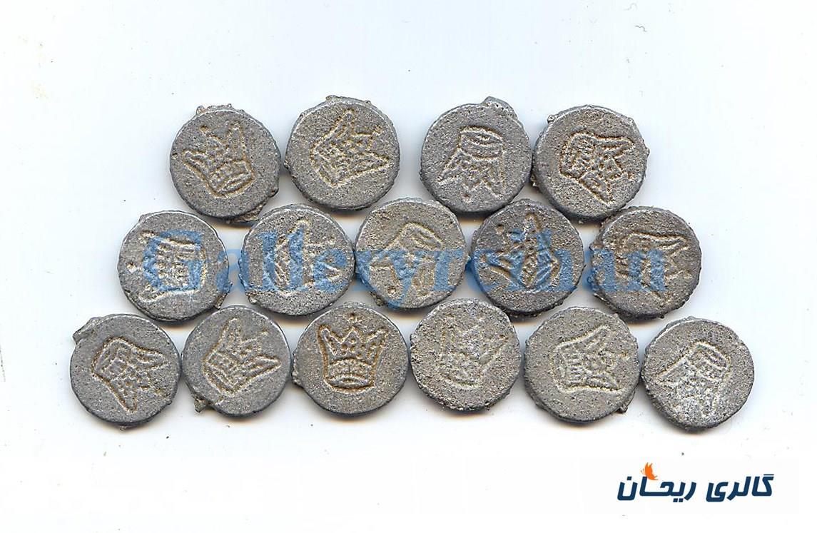 15 عدد ژتون کلکسیونی طرح تاج سبک وزن 