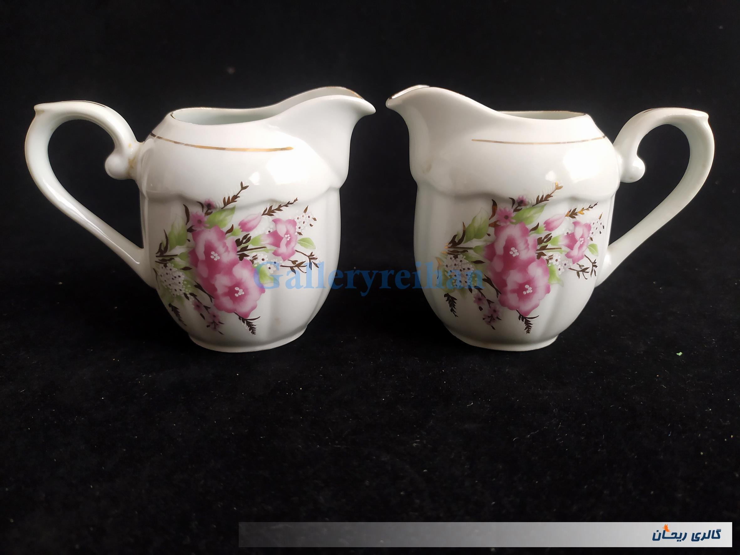 جفت سس خوری یا شکرپاش چینی طرح گل عروس