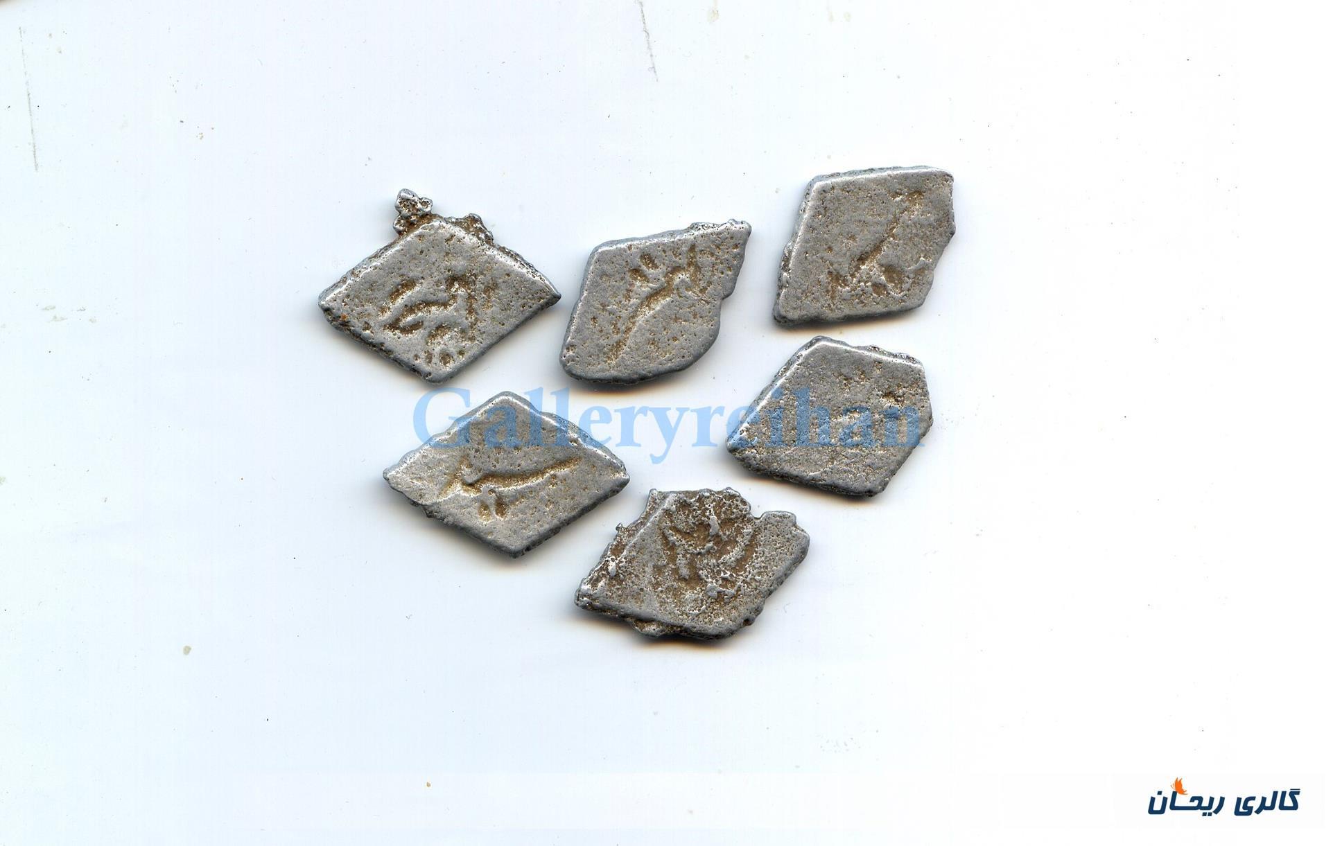 6 عدد ژتون کلکسیونی قدیمی سبک وزن 