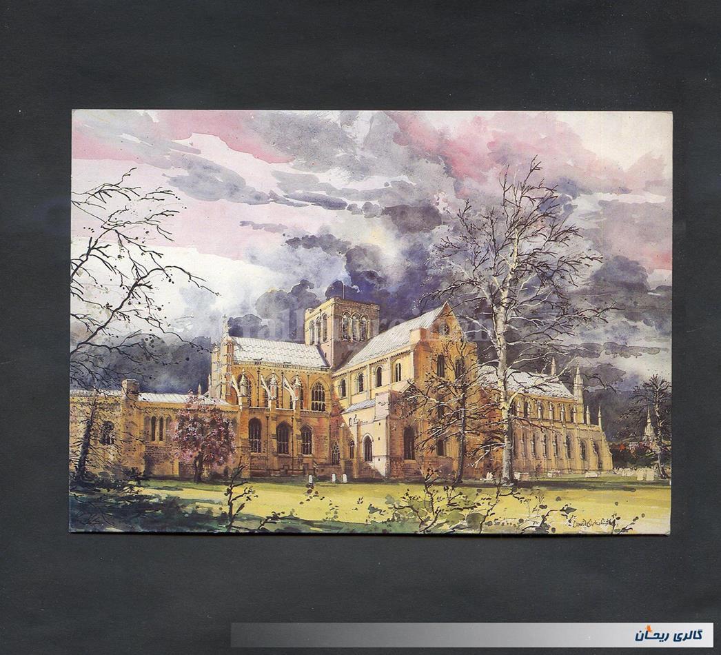 کارت پستال چاپ انگلستان طرح کلیسای وینچستر 