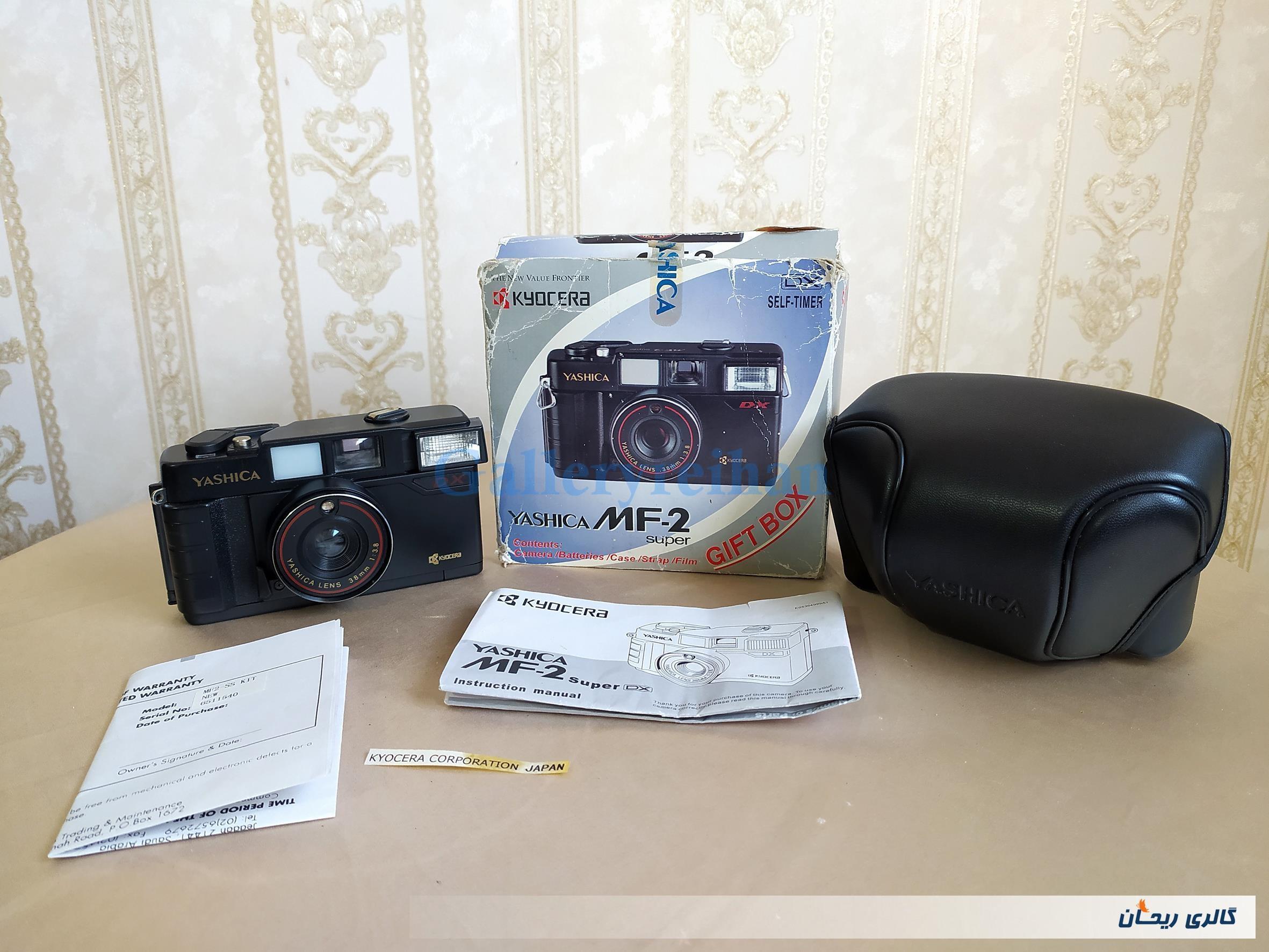 دوربین یاشیکا YASHICA MF-2 باکیف و جعبه 