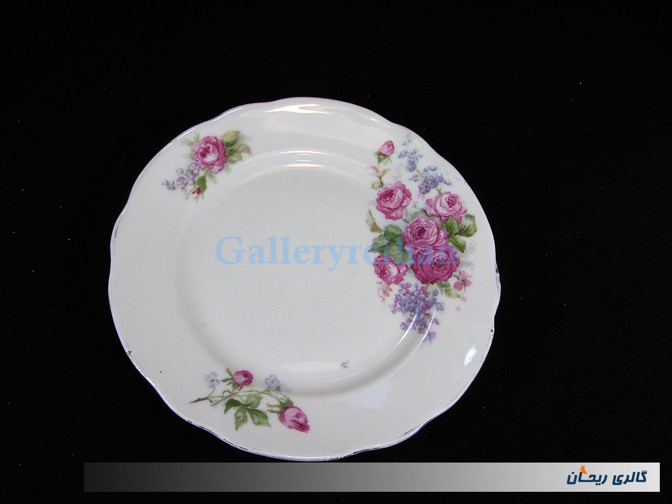 دیوارکوب چینی قدیمی طرح گل سرخی