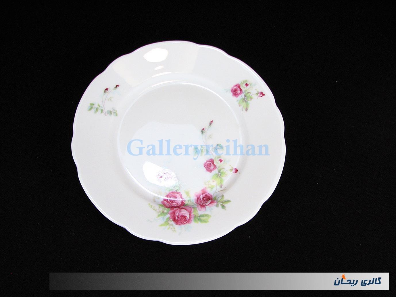 دیوارکوب چینی گل سرخی قدیمی مارک KPM 