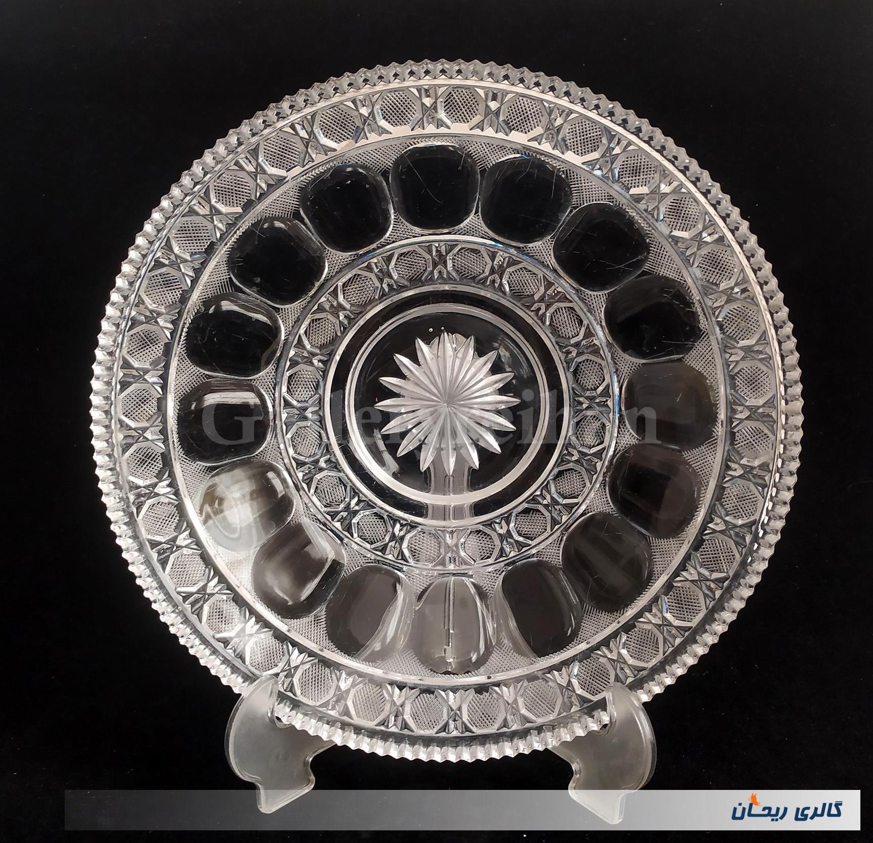 دیس میوه خوری بلوری تراش دست زیبا