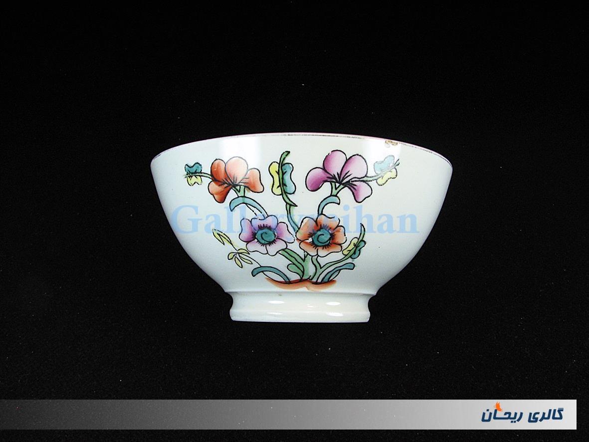 کاسه روسی نقاشی دست قدیمی و زیبا طرح گل