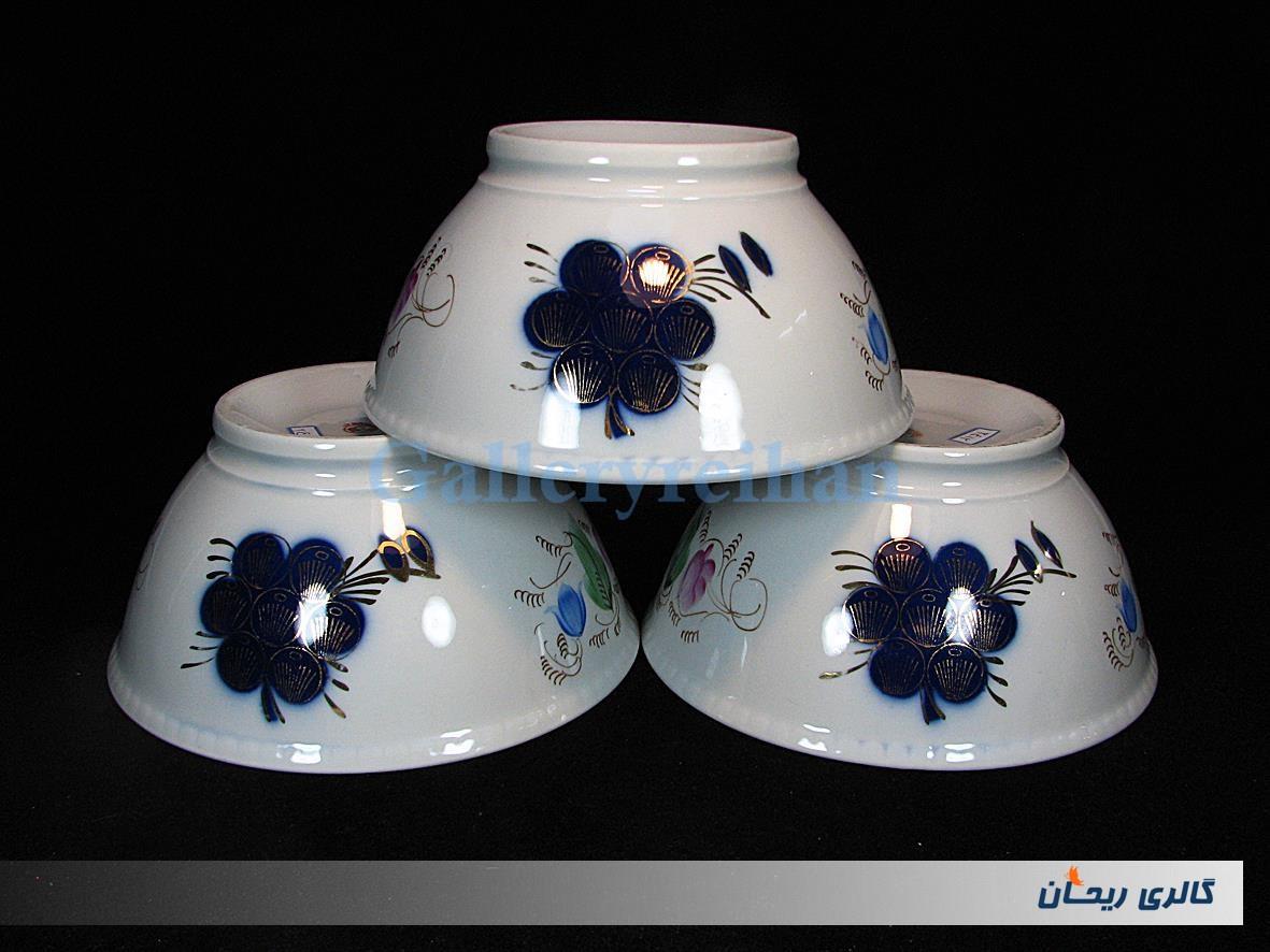 3کاسه روسی قدیمی طرح انگوری کاردست 