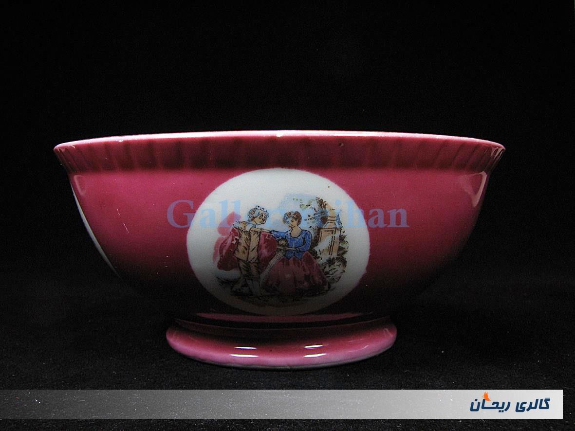 کاسه چینی قدیمی لاکی لیلی و مجنون