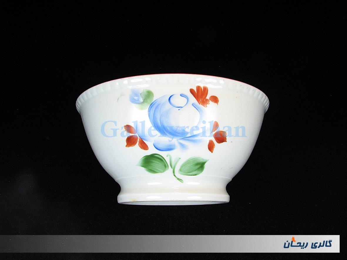 کاسه روسی نقاشی دست قدیمی طرح گل سیب