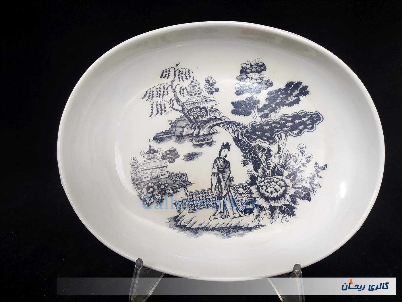 دیس قدیمی ملامین طرح زن ژاپنی