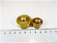 2 عدد وزنه قدیمی برنجی یک و نیم سیر