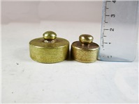 2 عدد وزنه قدیمی برنجی یک و نیم سیر