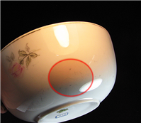 کاسه قدیمی بیکعب گلسرخی زیبا و خاص 