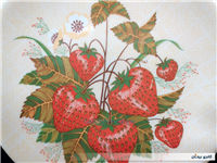 دیوارکوب ملامین قدیمی 22.5 CM توت فرنگی