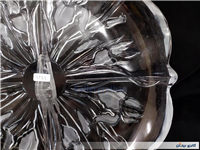 دیس میوه خوری بلوری ضخیم طرح گل زنبق