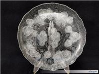 ظرف میوه خوری بلور قدیمی طرح گل