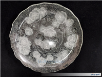 ظرف میوه خوری بلور قدیمی طرح گل