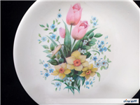 دیوارکوب ملامین قدیمی 22.5 CM نرگس و لاله 