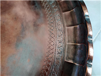 مجمع بسیار فاخر دو رو قلمکاری کمیاب قاجاری