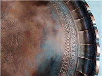 مجمع بسیار فاخر دو رو قلمکاری کمیاب قاجاری