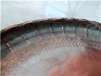 مجمع بسیار فاخر دو رو قلمکاری کمیاب قاجاری