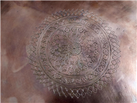 مجمع بسیار فاخر دو رو قلمکاری کمیاب قاجاری