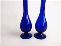  جفت گلدان یا گلابپاش قلندری دستساز کبالتی