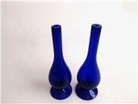  جفت گلدان یا گلابپاش قلندری دستساز کبالتی