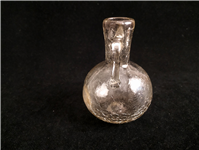  بطری کوچک 2 دسته طرح ترکدار دست ساز شفاف