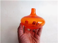  سالونگ یا بطری دستساز شیشه ای کوچک نارنجی