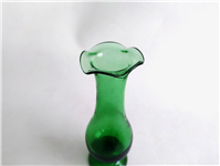  گلدان پایه داره لاله ای قدیمی دستساز سبز