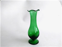  گلدان پایه داره لاله ای قدیمی دستساز سبز