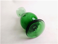  گلدان پایه داره لاله ای قدیمی دستساز سبز